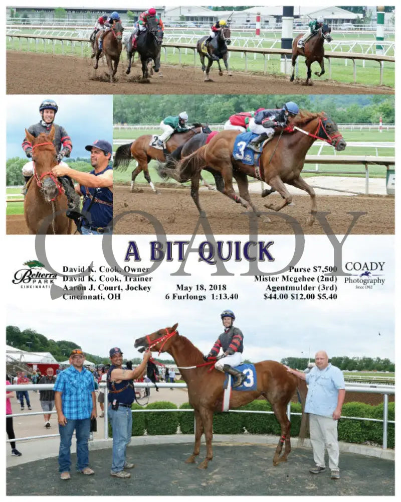 A Bit Quick - 051818 Race 06 Btp Belterra Park