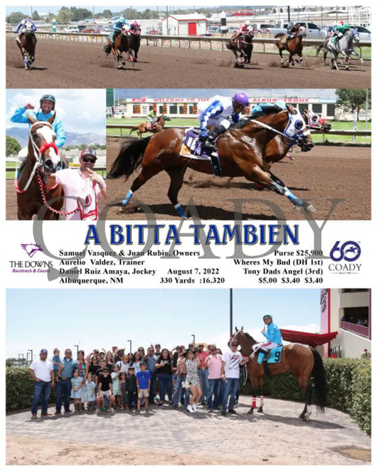 A Bitta Tambien - 08-07-22 R03 Alb Downs At Albuquerque