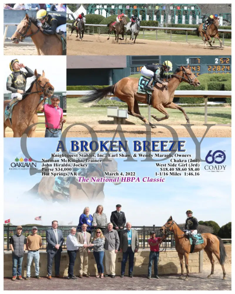 A Broken Breeze - 03-04-22 R03 Op Oaklawn Park