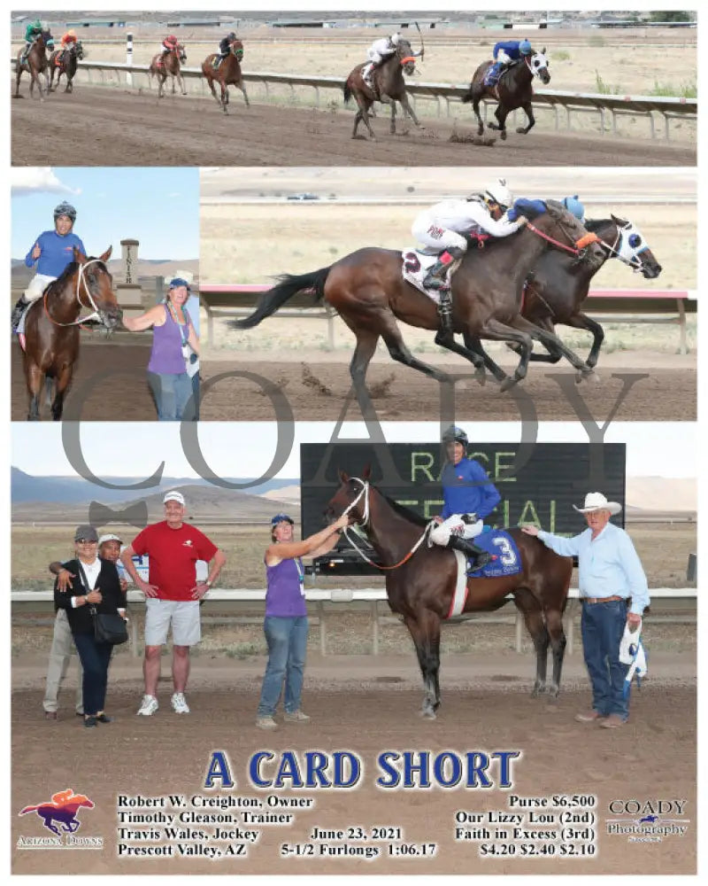 A Card Short - 06-23-21 R08 Azd Arizona Downs