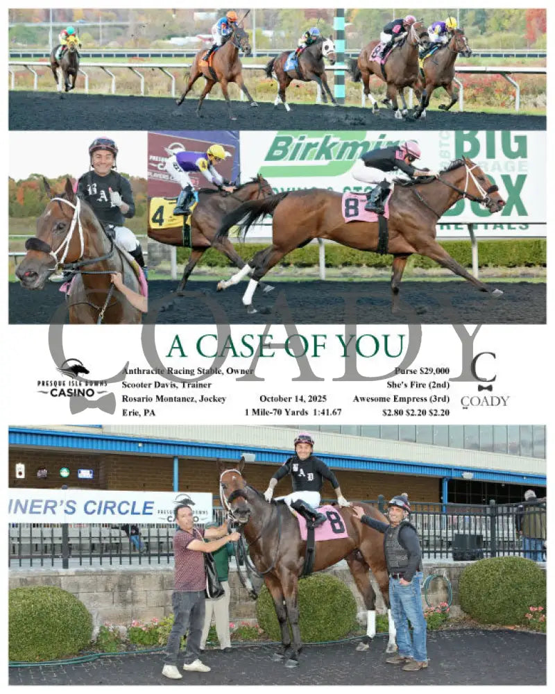 A CASE OF YOU - 10-14-25 - R07 - PID Presque Isle Downs
