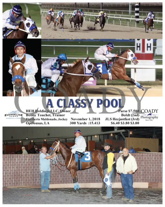 A Classy Pool - 110118 Race 07 Evd Evangeline Downs