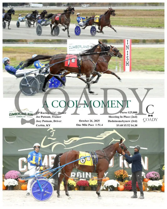 A COOL MOMENT - 102625 - Race 06 - CMR Presque Isle Downs