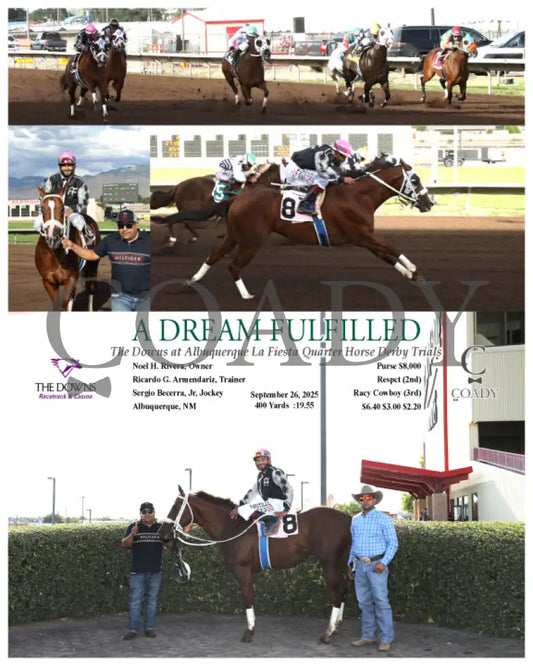 A DREAM FULFILLED - The Downs at Albuquerque La Fiesta Quarter Horse Derby Trials - 09-26-25 - R09 - ALB Downs at