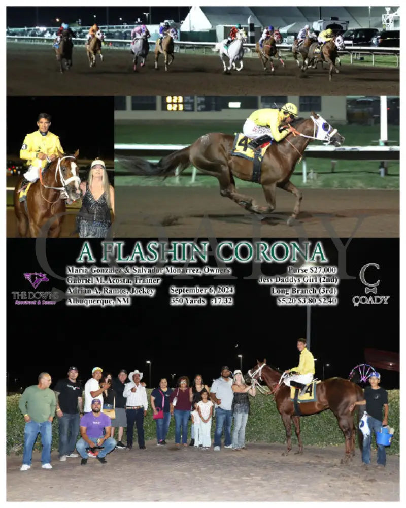 A Flashin Corona - 09-06-24 R06 Alb Downs At Albuquerque