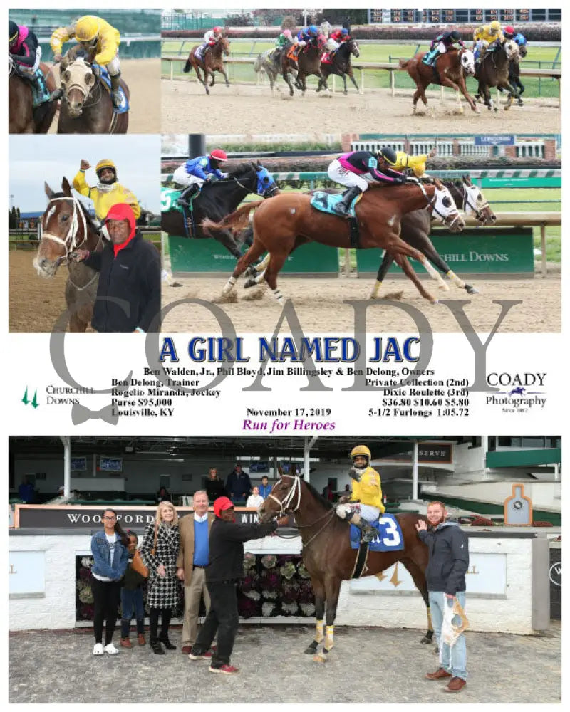 A Girl Named Jac - 11-17-19 R07 Cd Churchill Downs