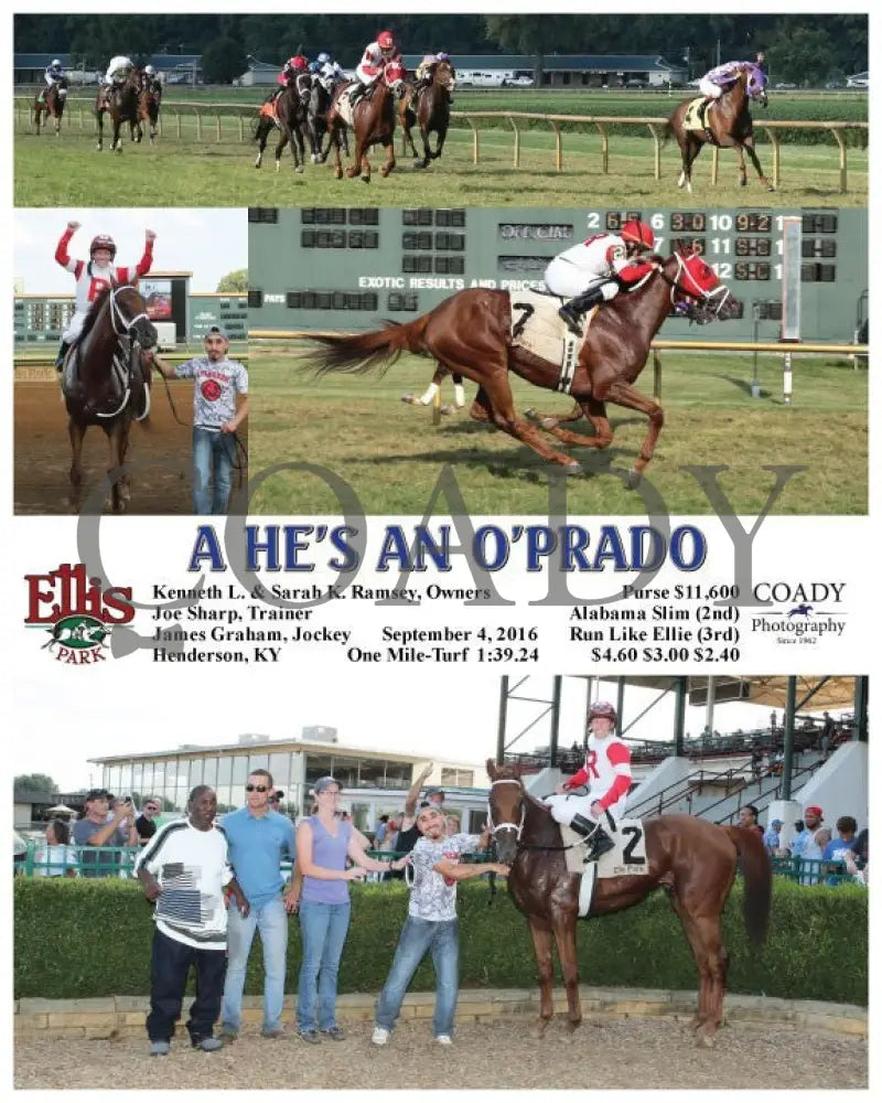 A He’s An O’prado - 090416 Race 09 Elp Ellis Park