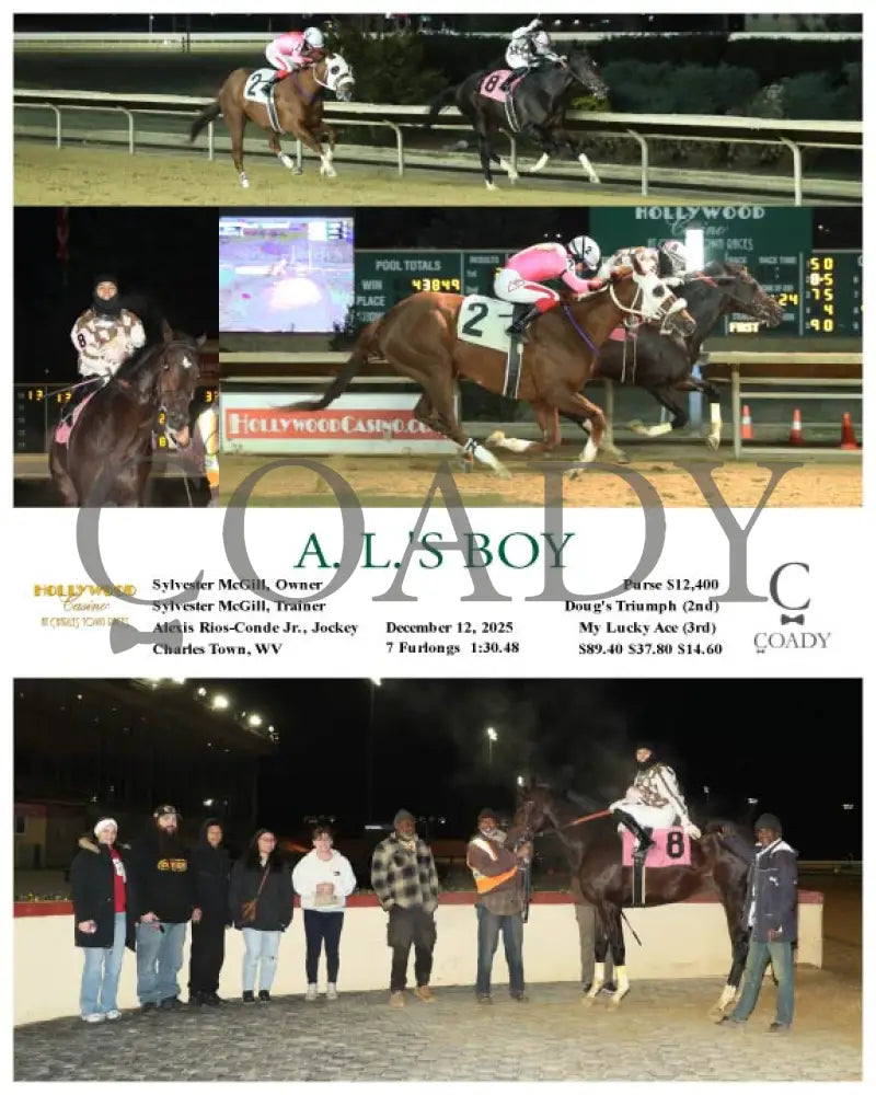 A. L.’S BOY - 12-12-25 - R09 - CT Hollywood Casino at Charles Town Races
