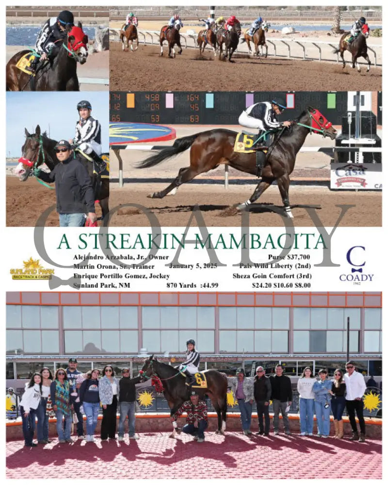 A Streakin Mambacita - 01-05-25 R02 Sun Turfway Park
