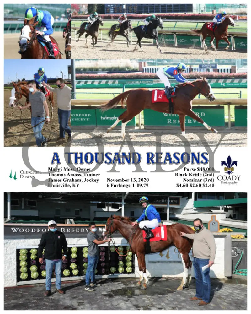 A Thousand Reasons - 11-13-20 R01 Cd Churchill Downs