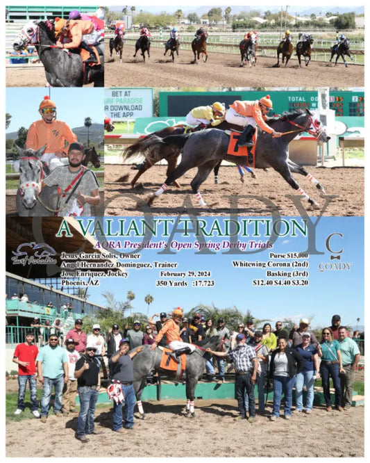 A Valiant Tradition - Aqra President’s Open Spring Derby Trials 02-29-24 R03 Tup Turf Paradise