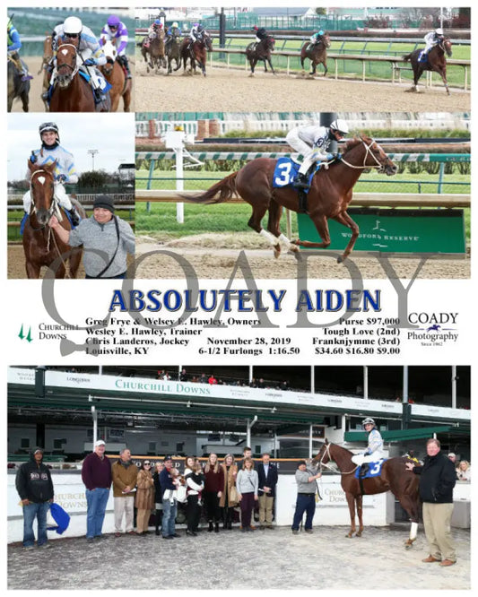 Absolutely Aiden - 11-28-19 R10 Cd Churchill Downs