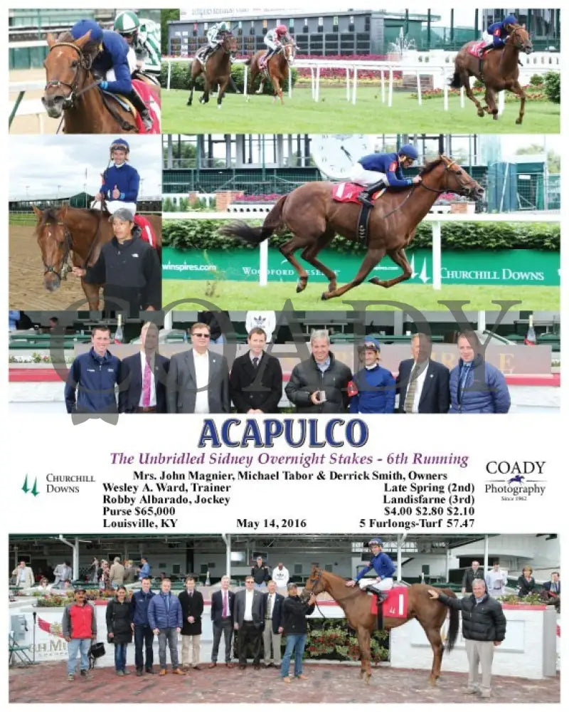 Acapulco - 051416 Race 08 Cd Churchill Downs