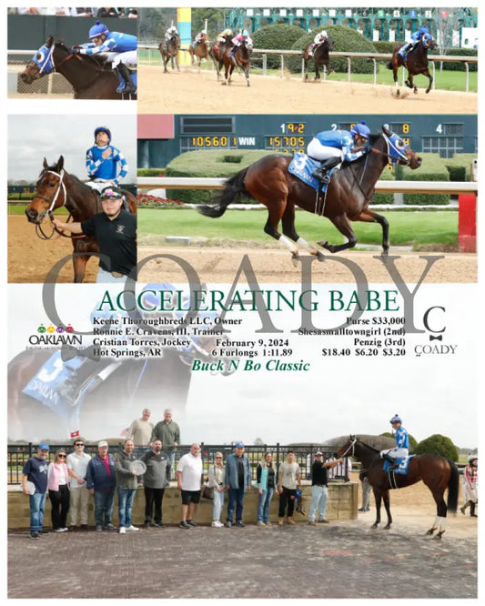 Accelerating Babe - 02-09-24 R02 Op Oaklawn Park