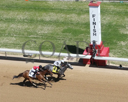 Acting Out - The Carousel 43Rd Running 04-02-22 R05 Op Aerial Finish 01 Oaklawn Park