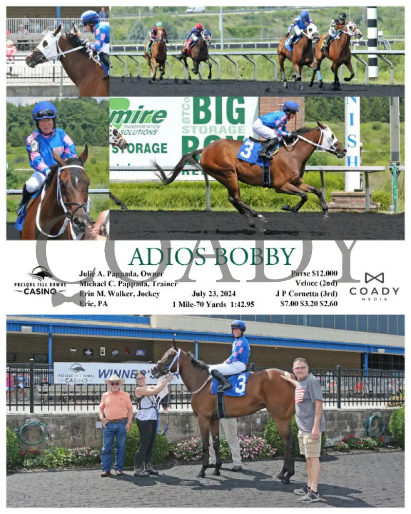 Adios Bobby - 07-23-24 R01 Pid Presque Isle Downs