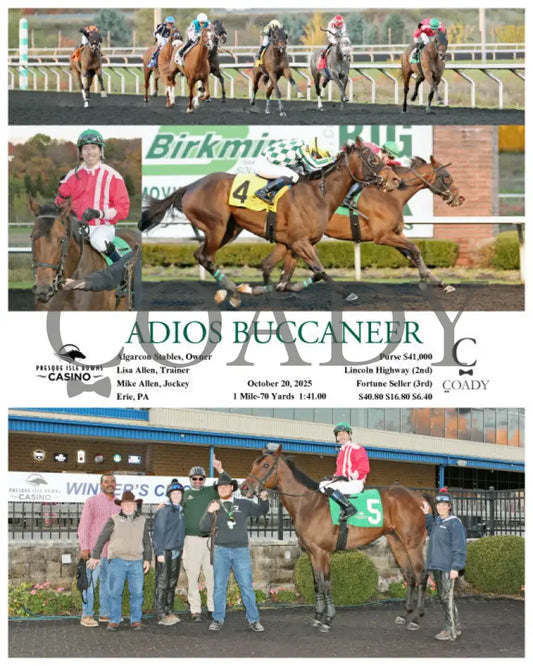 ADIOS BUCCANEER - 10-20-25 - R07 - PID Presque Isle Downs