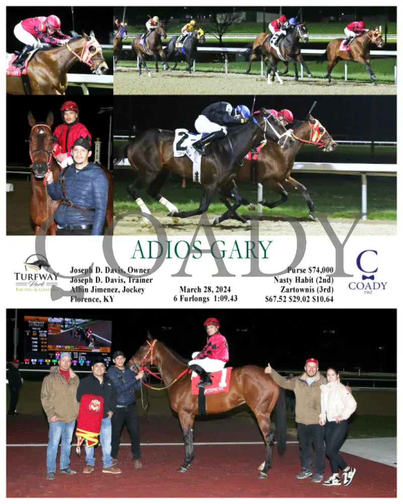 Adios Gary - 03 - 28 - 24 R07 Tp Turfway Park