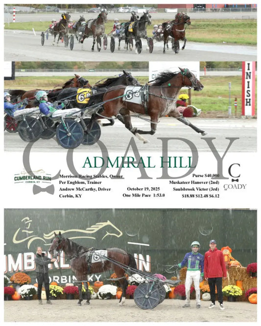 ADMIRAL HILL - 10-19-25 - R08 - CMR Presque Isle Downs