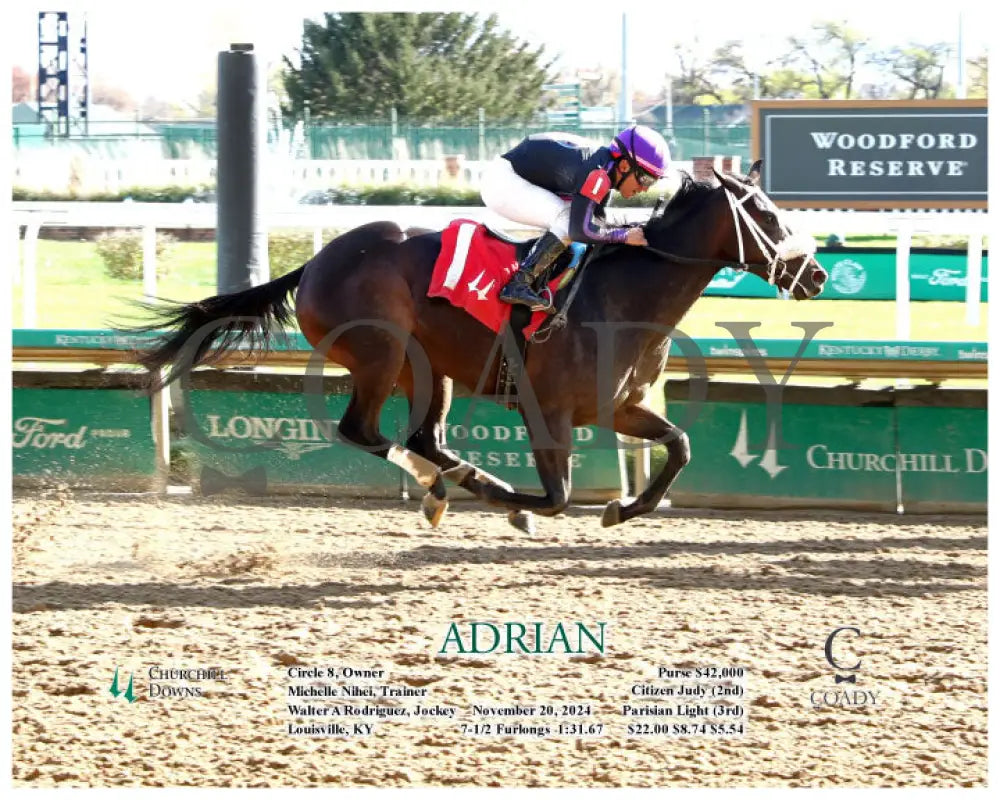 Adrian - 11-20-24 R01 Cd Action Churchill Downs