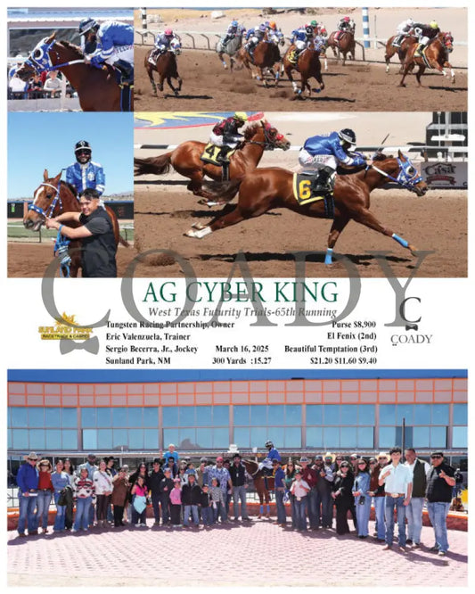 AG CYBER KING - West Texas Futurity Trials-65th Running - 03-16-25 - R03 - SUN Sunland Park