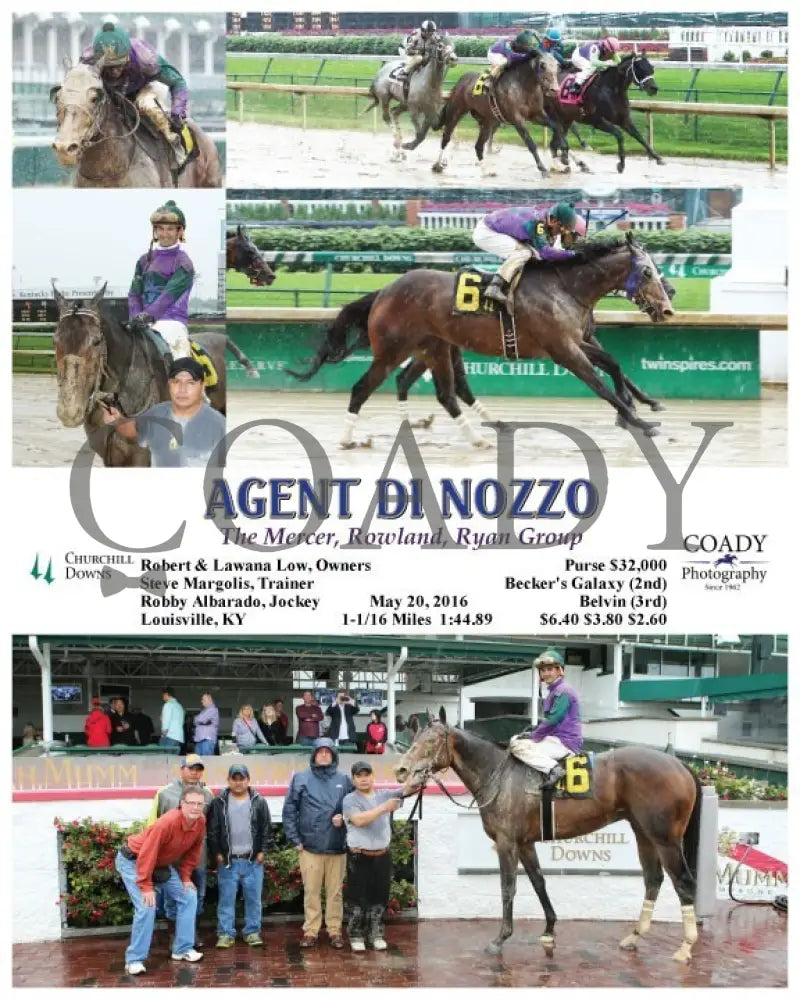 Agent Di Nozzo - 052016 Race 05 Cd Churchill Downs