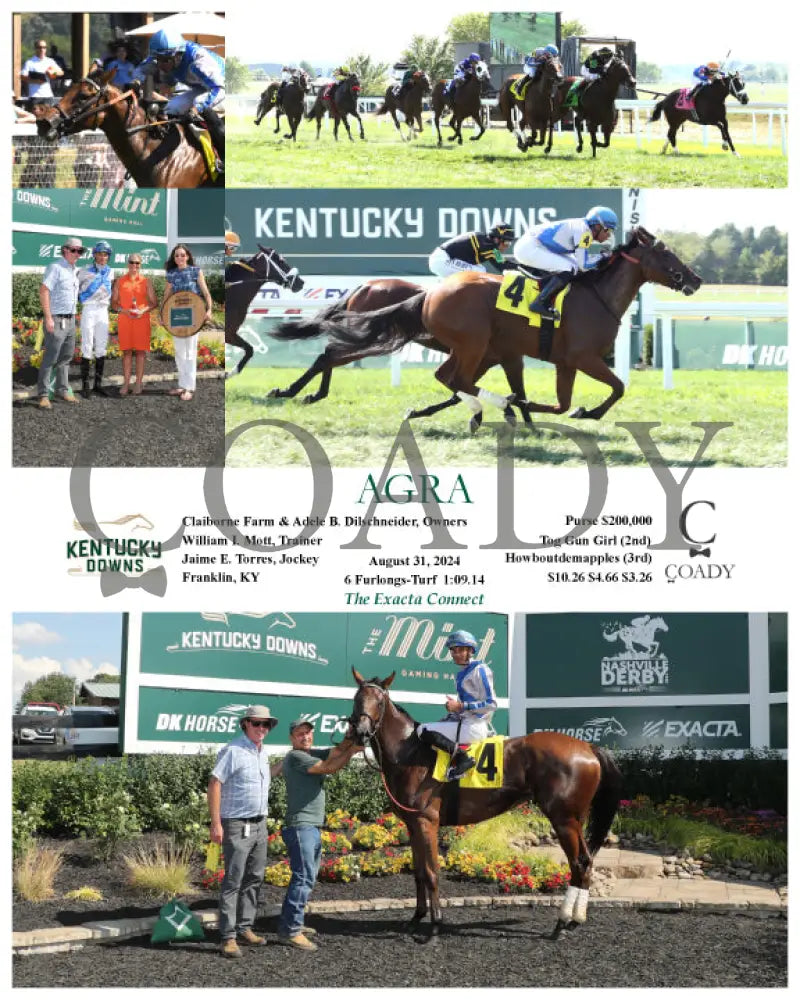 Agra - 08-31-24 R06 Kd Kentucky Downs