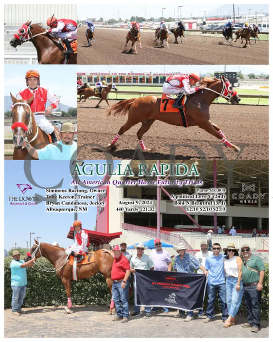 Agulia Rapida - All American Quarter Horse Futurity Trials 08-09-24 R01 Alb Downs At Albuquerque