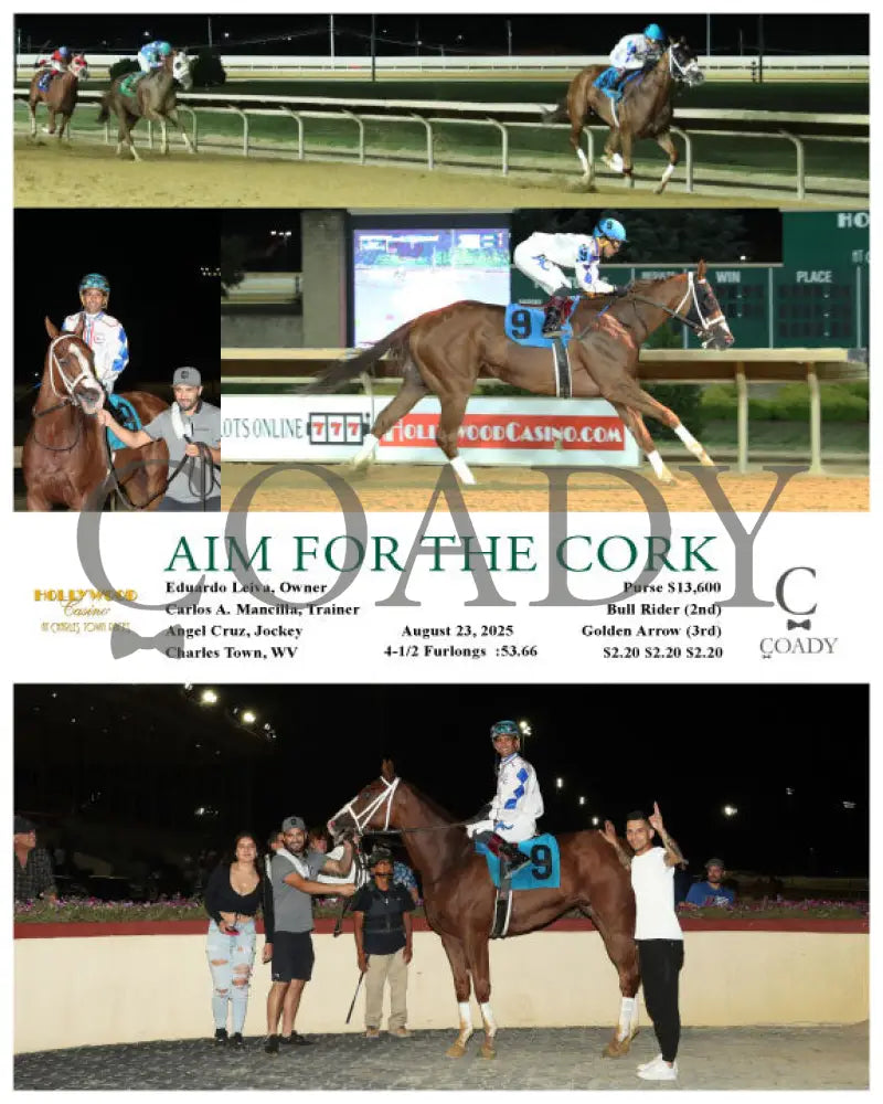 AIM FOR THE CORK - 08-23-25 - R08 - CT Hollywood Casino at Charles Town Races