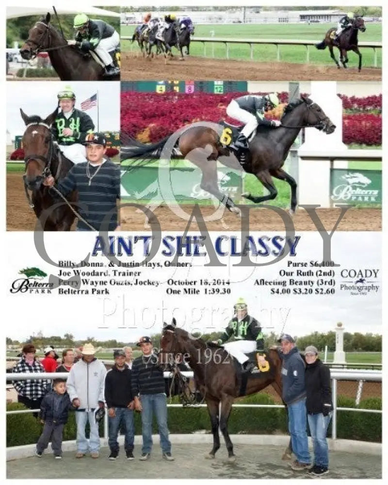 Ain’t She Classy - 101814 Race 01 Btp Belterra Park
