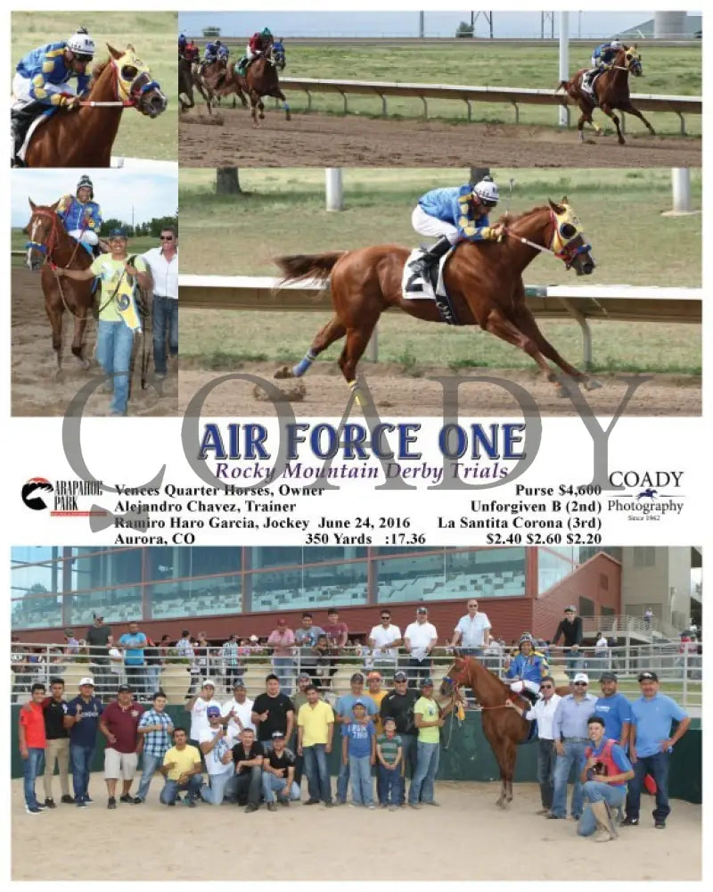 Air Force Won - 062416 Race 10 Arp Arapahoe Park