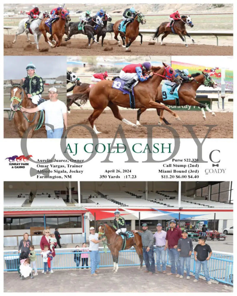 Aj Cold Cash - 04-26-24 R10 Srp Sunray Park