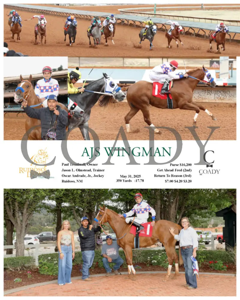 AJS WINGMAN - 05-31-25 - R08 - RUI Ruidoso Downs