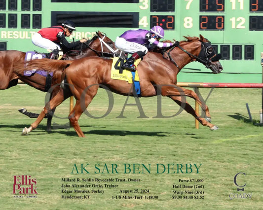 Ak Sar Ben Derby - 08-25-24 R09 Elp Action Ellis Park