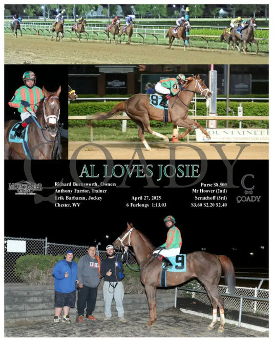 AL LOVES JOSIE - 04-27-25 - R08 - MNR Mountaineer Park