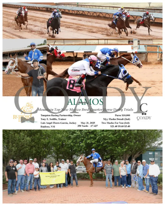 ALAMOS - Mountain Top New Mexico Bred Quarter Horse Derby Trials - 05-31-25 - R05 - RUI Ruidoso Downs