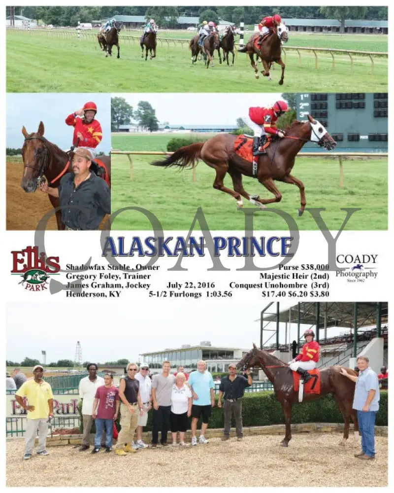 Alaskan Prince - 072216 Race 04 Elp Ellis Park