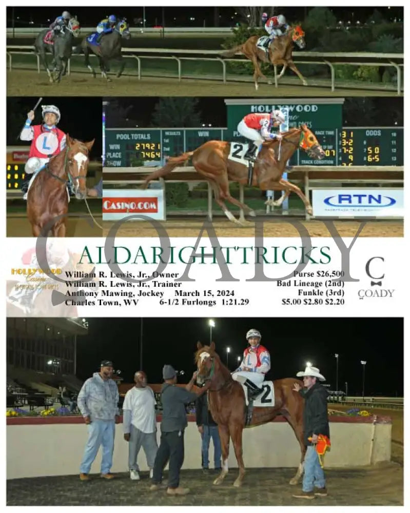 Aldarighttricks - 03 - 15 - 24 R05 Ct Hollywood Casino At Charles Town Races