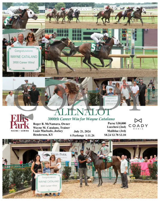Alilnalot - 3000Th Career Win For Wayne Catalano 07-21-24 R04 Elp Ellis Park