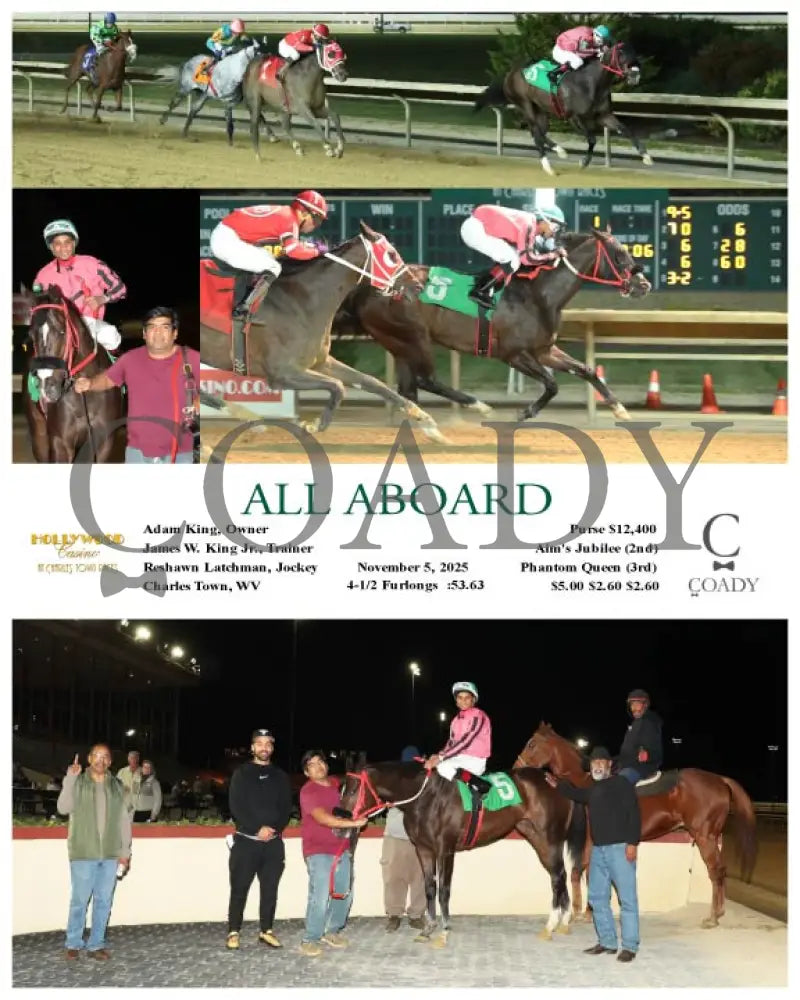 ALL ABOARD - 11-05-25 - R01 - CT Hollywood Casino at Charles Town Races