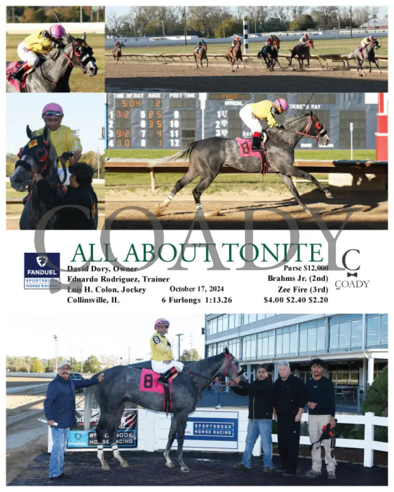 All About Tonite - 10-17-24 R02 Fan Fanduel Sportsbook Horse Racing