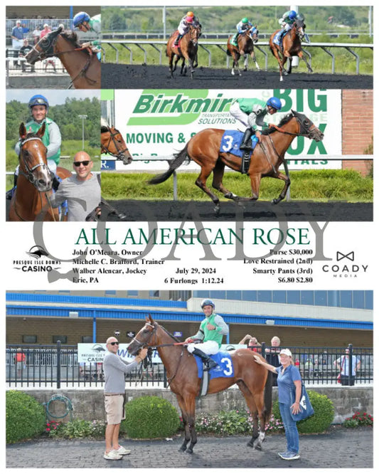 All American Rose - 07-29-24 R03 Pid Presque Isle Downs