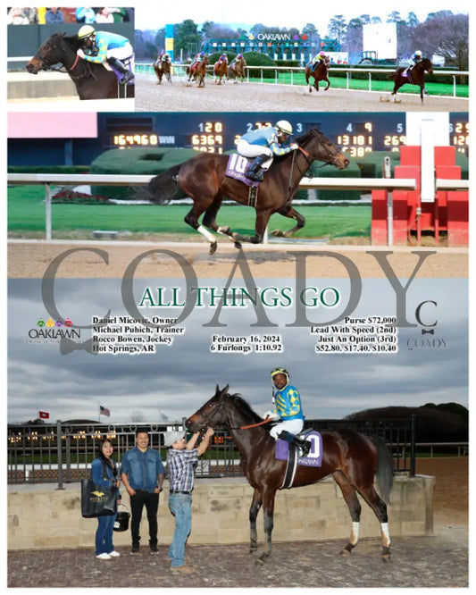 All Things Go - 02-16-24 R10 Op Oaklawn Park