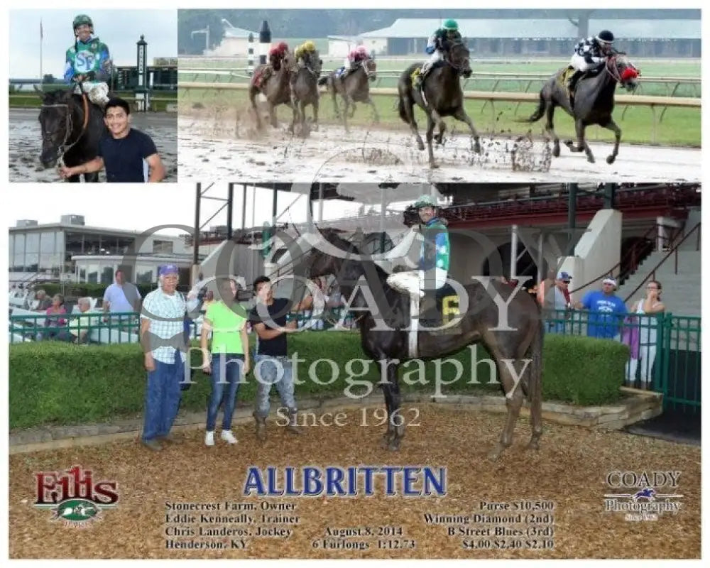 Allbritten - 080814 Race 01 Elp Ellis Park