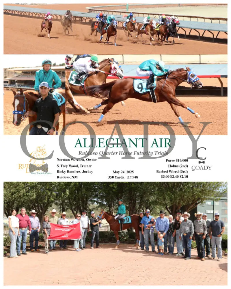 ALLEGIANT AIR - Ruidoso Quarter Horse Futurity Trials - 05-24-25 - R10 - RUI Ruidoso Downs