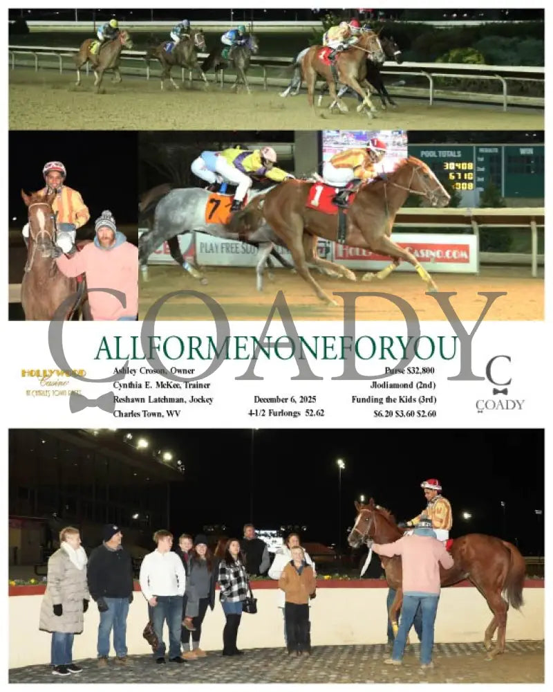 ALLFORMENONEFORYOU - 12-06-25 - R07 - CT Hollywood Casino at Charles Town Races