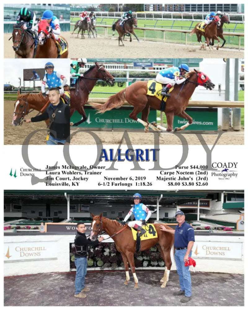 Allgrit - 11-06-19 R02 Cd Churchill Downs