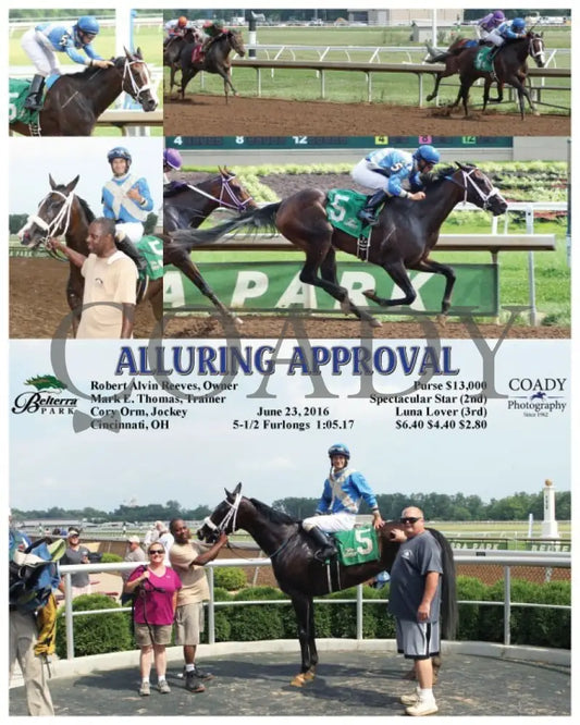 Alluring Approval - 062316 Race 07 Btp Belterra Park