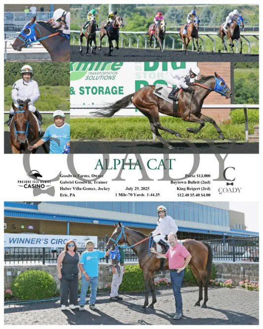ALPHA CAT - 07-29-25 - R04 - PID Presque Isle Downs
