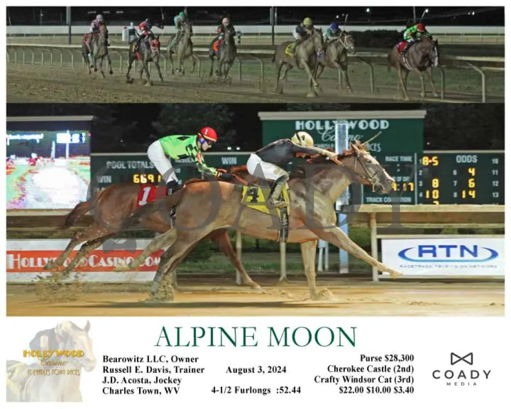 Alpine Moon - 08-03-24 R05 Ct Hollywood Casino At Charles Town Races
